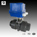 220v PVC motorized ball valve dn40 female screw or flanged